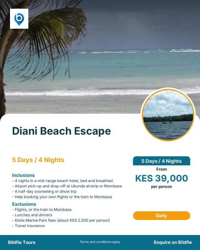 Diani beach poster